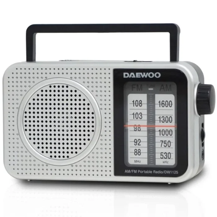 DAEWOO Radio Portátil DW1125 Gris Metalizado DAEWOO Radio Portátil DW1125 Gris Metalizado